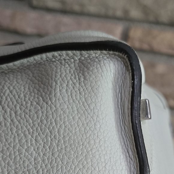 🐢 Céline White Drummed Calfskin Luggage Mini - Picture 10 of 17